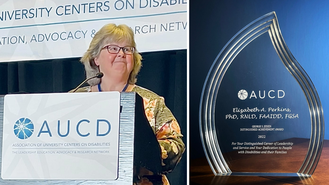 Elizabeth Perkins, PhD and the George S. Jesien Distinguished Achievement Award