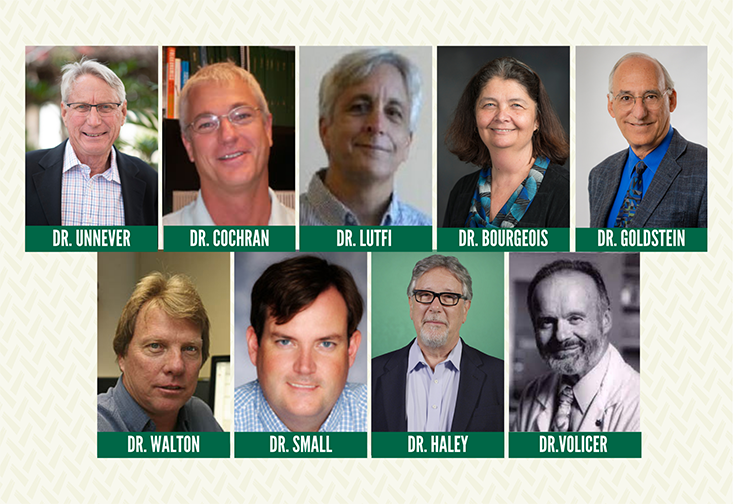 Drs. Michelle Bourgeois, Howard Goldstein, Robert Lutfi, Joseph Walton, John Cochran, James D. Unnever, William Haley, Brent Small, and Ladislava Volicer