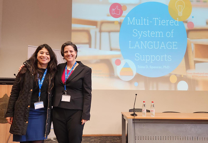 Trina Spencer, PhD, BCBA-D and student Francisca Pozo