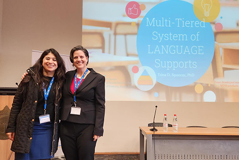 Trina Spencer, PhD, BCBA-D and student Francisca Pozo