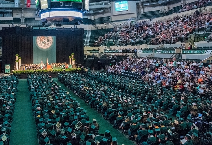 USF commencement ceremony