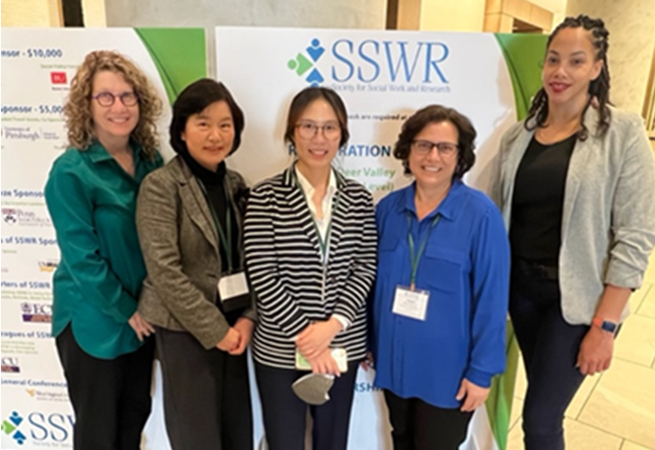 Social work instructors present at SSWR Conference