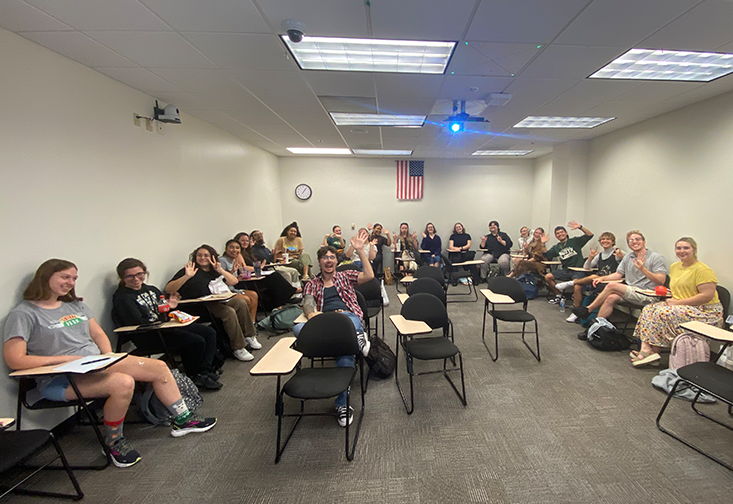 sign language interpreting students attend lunch n learn series