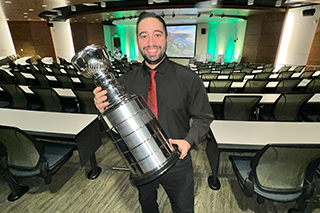 Paul Munoz with IPE Day trophy