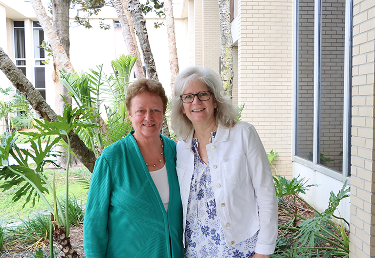 Julie Serovich and Patty Cleveland