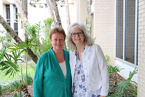 Julie Serovich and Patty Cleveland