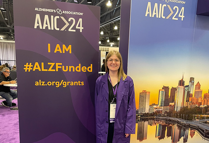 Nik Lampe at Alzheimer's Association conference