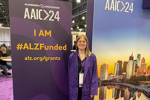 Nik Lampe at Alzheimer's Association conference