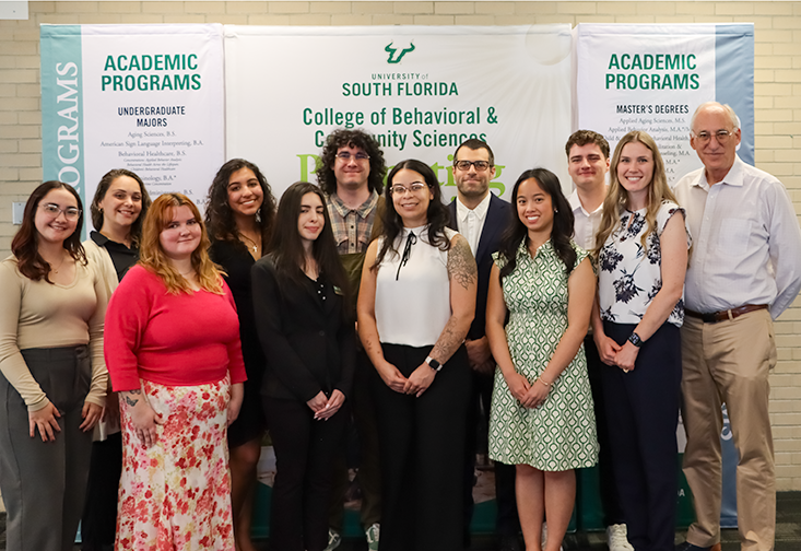CBCS 2025 undergraduate research scholarship awardees with Chae Jaynes and Howard Goldstein
