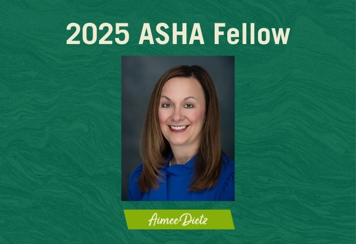 Aimee Dietz 2025 ASHA fellow graphic