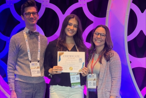 Jonathan Fernand. PhD, BCBA-D, FABA member-at-large; Amanda Badia; and  Kerri Peters, PhD, BCBA-D, FABA past-president
