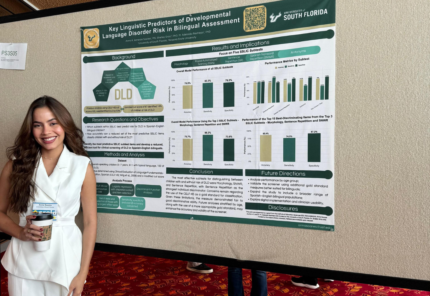 Anna Soares at SRCLD conference