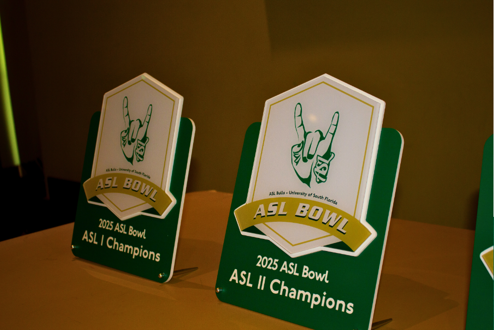 American Sign Language Bowl Award Plaques 