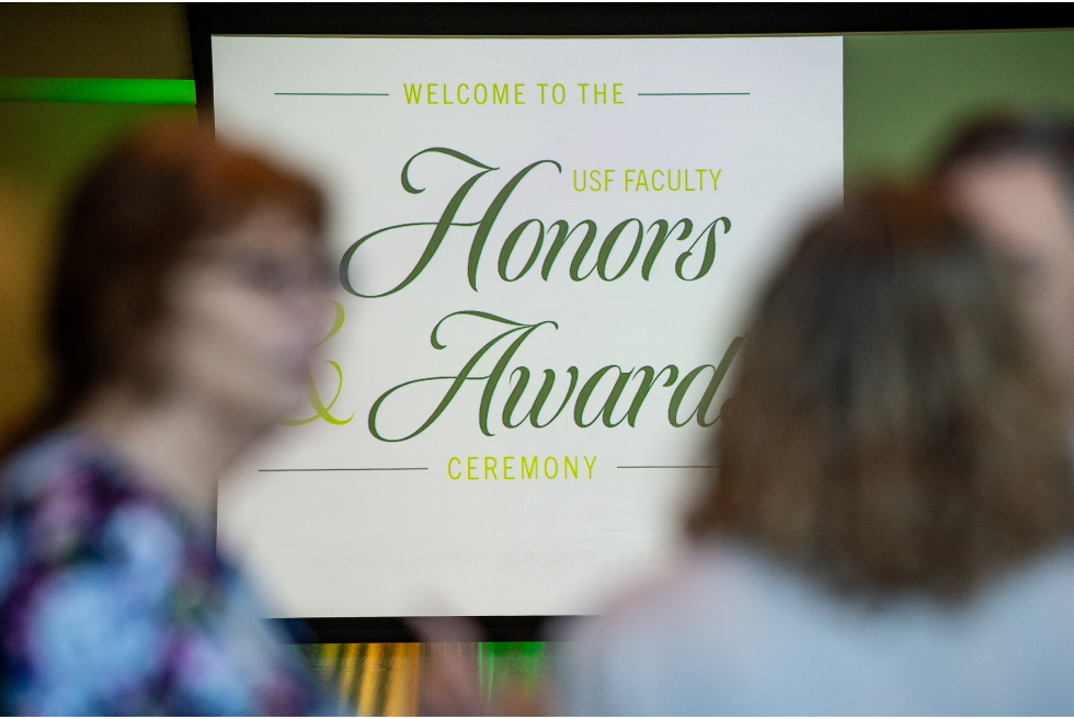 USF Faculty Honors and Awards graphic 