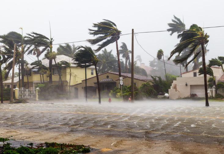A hurricane stock image