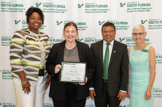 Katelyn Smith and attendees