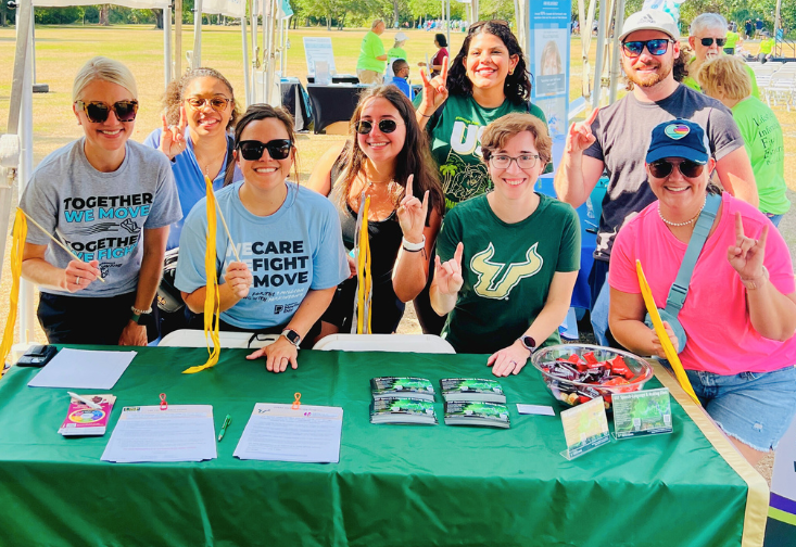 Faculty and staff at the Parkinson's Moving Day Tampa Bay Walk