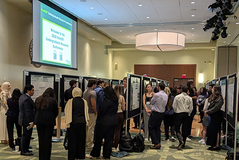 Students present at the conference