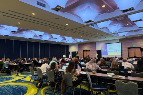 A wide shot of the RC4 conference