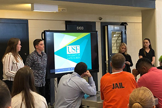 students in the classroom participating in the AiR program