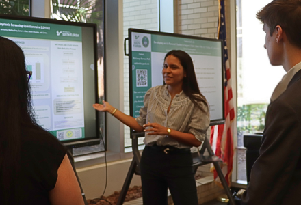 Gianna Rodriguez presents her research