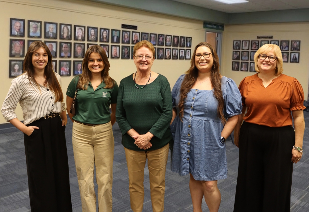 Amy Polansky, Britlee Yant, Julie Serovich, Emma Devine and Maribridget Butler