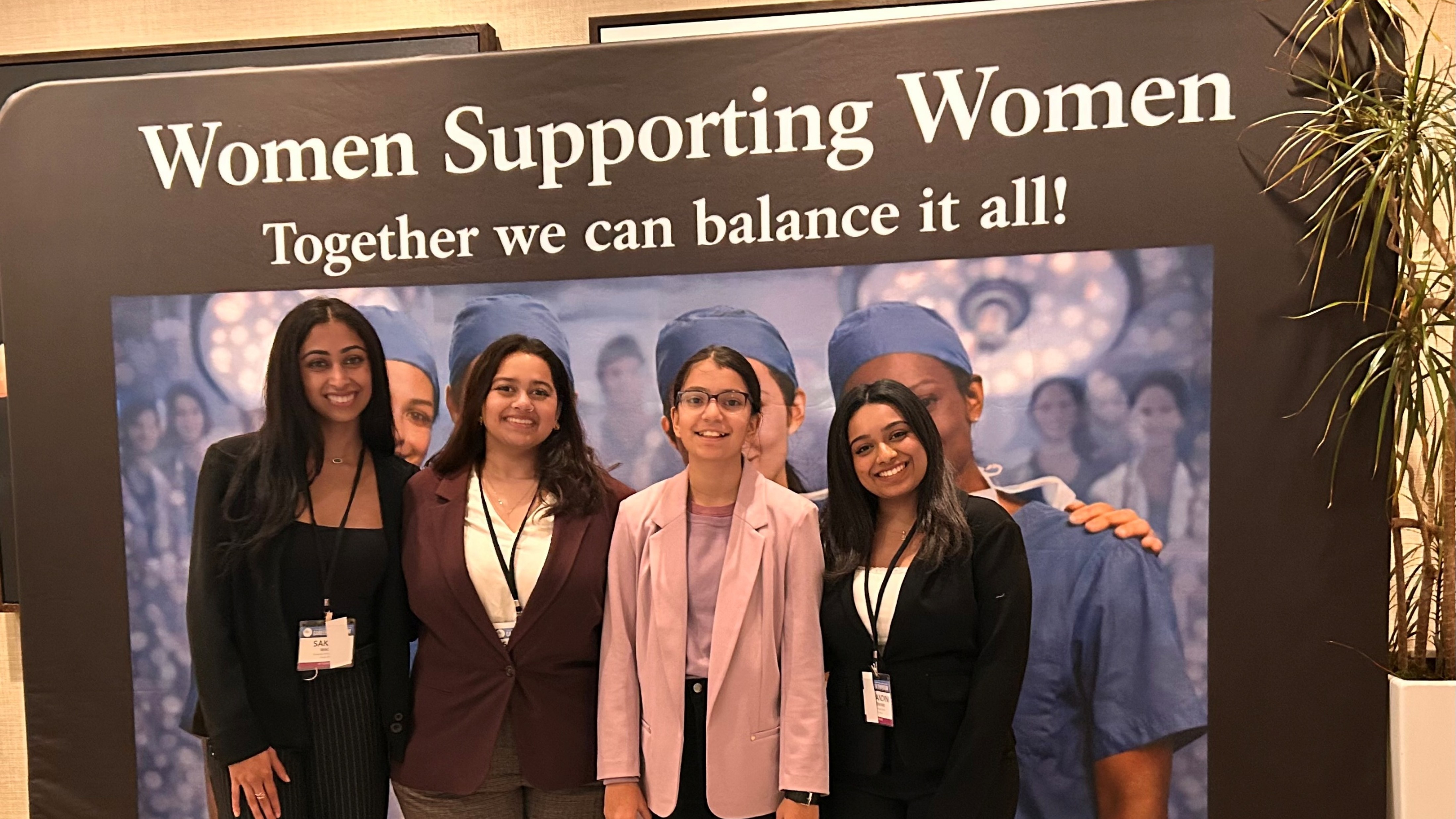 SWIRL Lab Student Scholars at the Women in Surgery Conference, Clearwater Florida, February 2026. Picture shows presenters attending the event. 