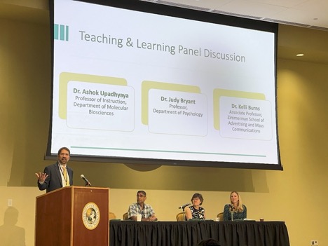 Faculty panel at Celebration of Teaching