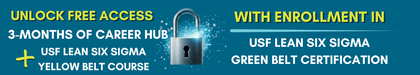 Free CareerHub and Yellow Belt with Green Belt enrollment