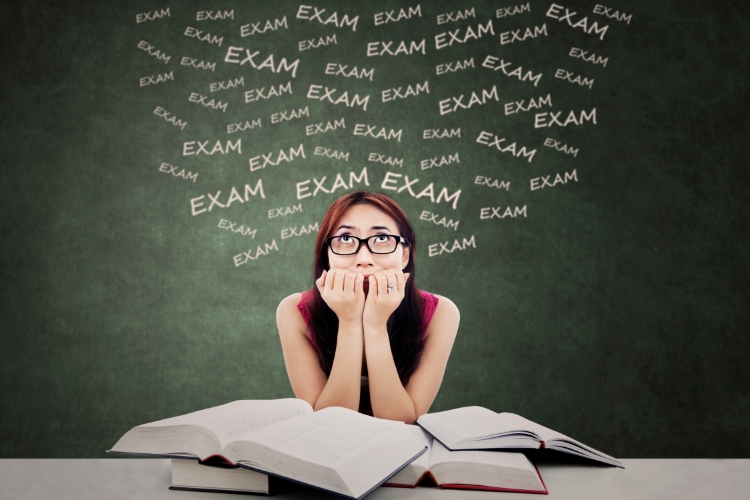 A student worrying about exams 