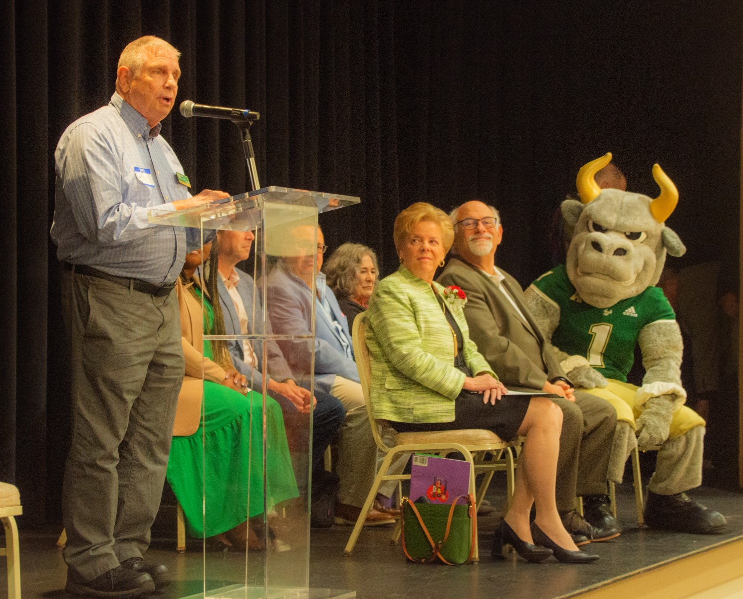 USF President Rhea Law with OLLI Group
