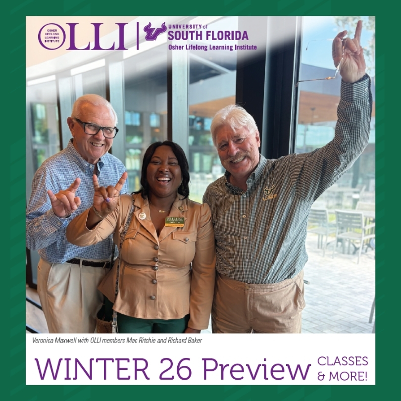 Olli Director Veronica Maxwell with Members, Mac Ritchie and Richard Baker