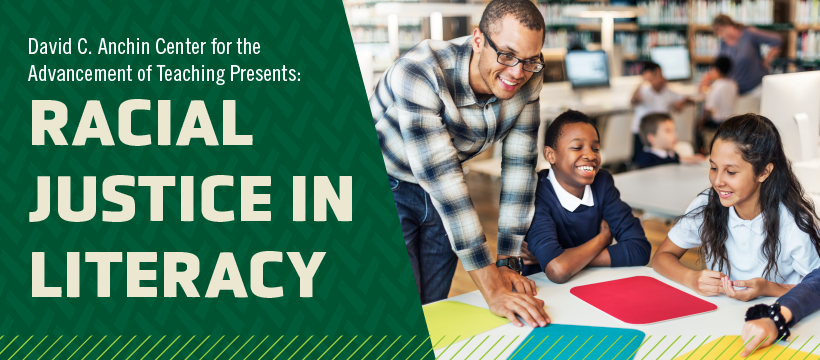Racial Justice in Literacy event banner