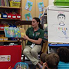 Student teaching with book