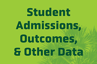 Student Admissions, Outcomes and Other Data