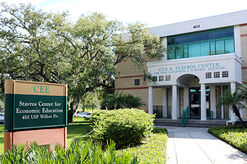 USF Stavros Center building exterior