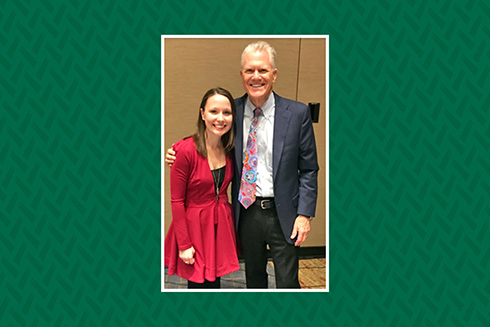 USF graduate student Sarah Dickinson and faculty member George Batsche
