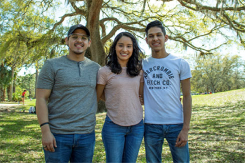 Students and alumni at USF Migrant Family Day