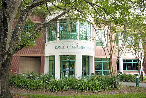 David C. Anchin Center front entrance to building