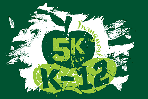5k for K-12 marathon logo