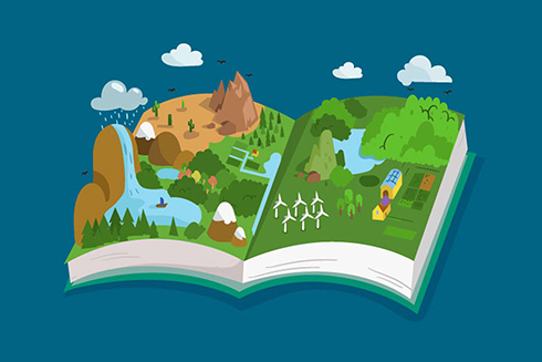 Book with environment theme