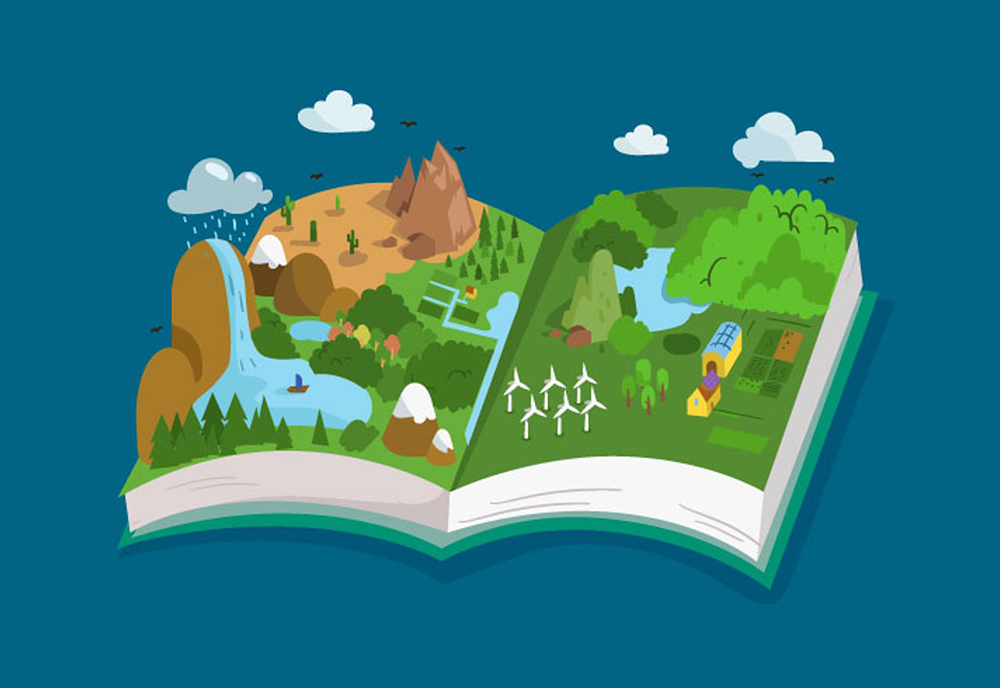 Book with environment theme