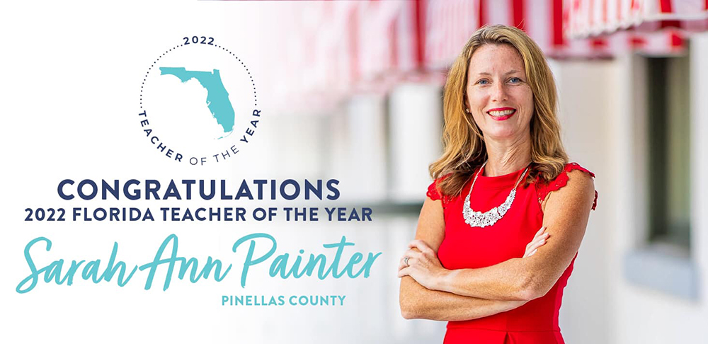 Sarah Ann Painter is the Florida 2022 Teacher of the Year