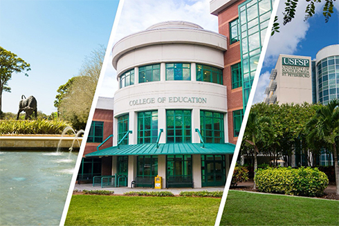 Points of interest on all three USF campuses