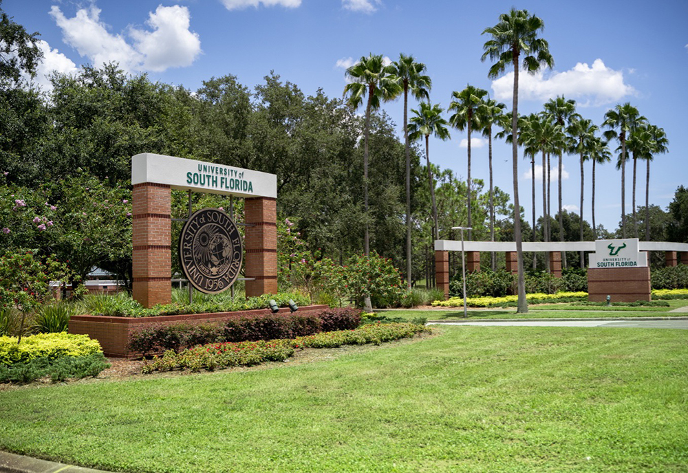 USF Tampa campus entrance