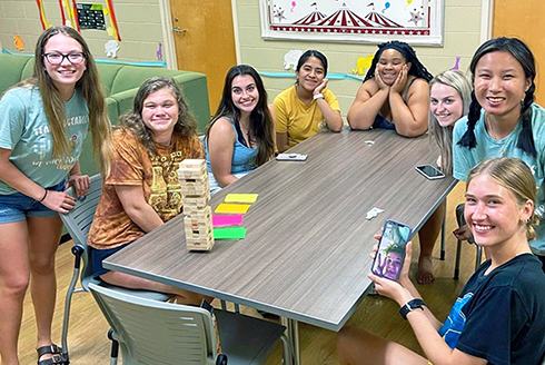 Students in USF's Education Living Learning Community