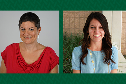 Headshots of Eugenia Vomvoridi-Ivanovic and Alyssa Chism