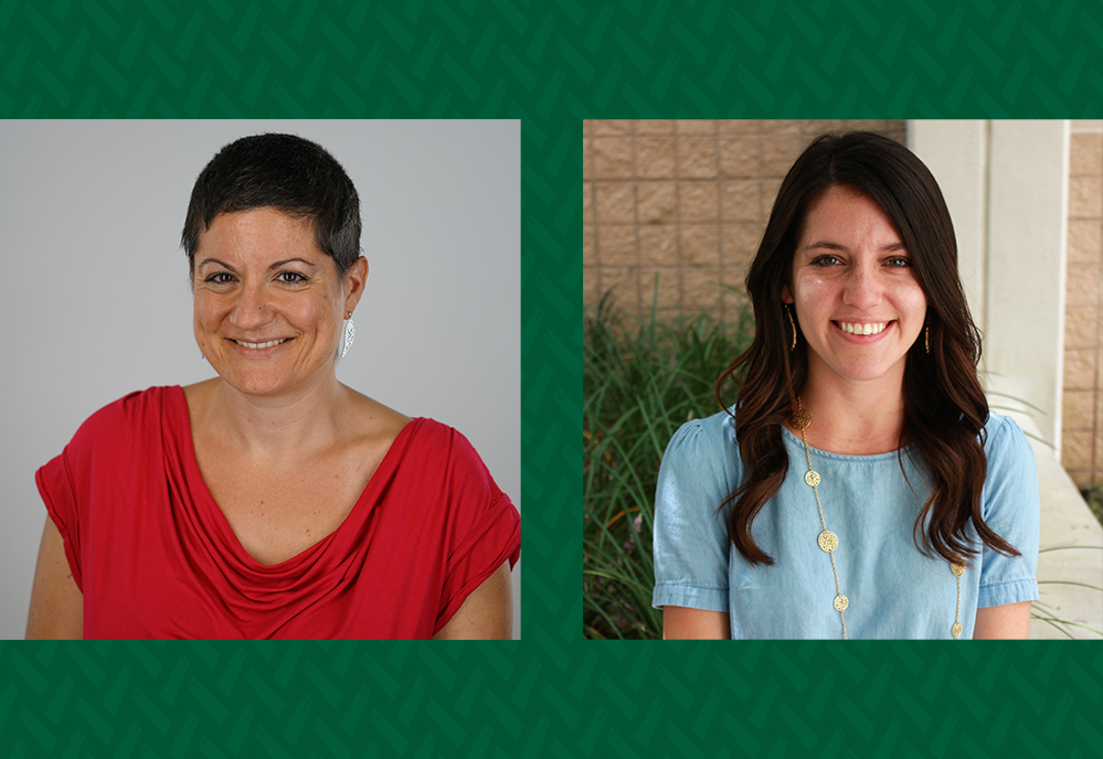 Headshots of Eugenia Vomvoridi-Ivanovic and Alyssa Chism