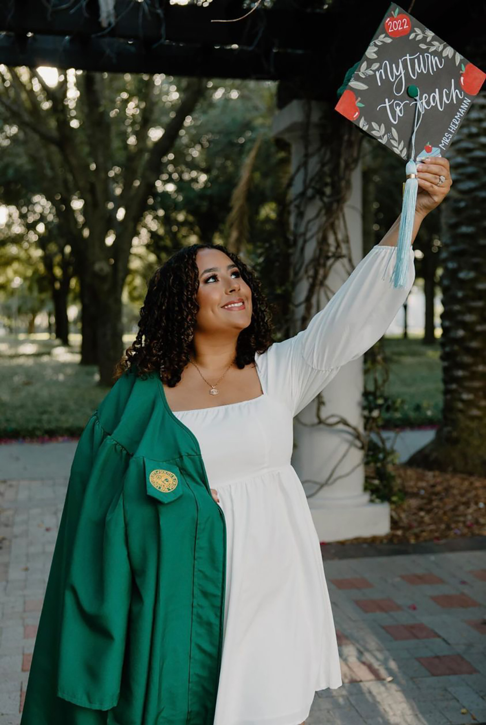 Gabby Martinez with Graduation Cap