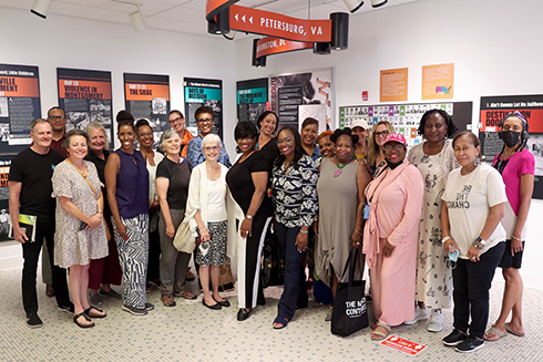 Participants in a museum in Alabama